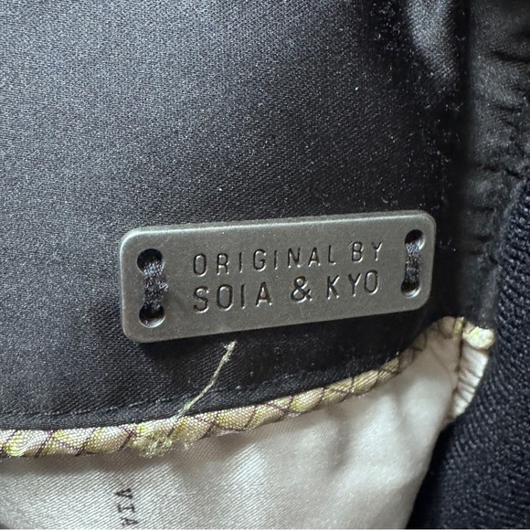 Soia & Kyo Yohann Down Insulated Bomber Black Real Fur Size Large - Picture 11 of 16